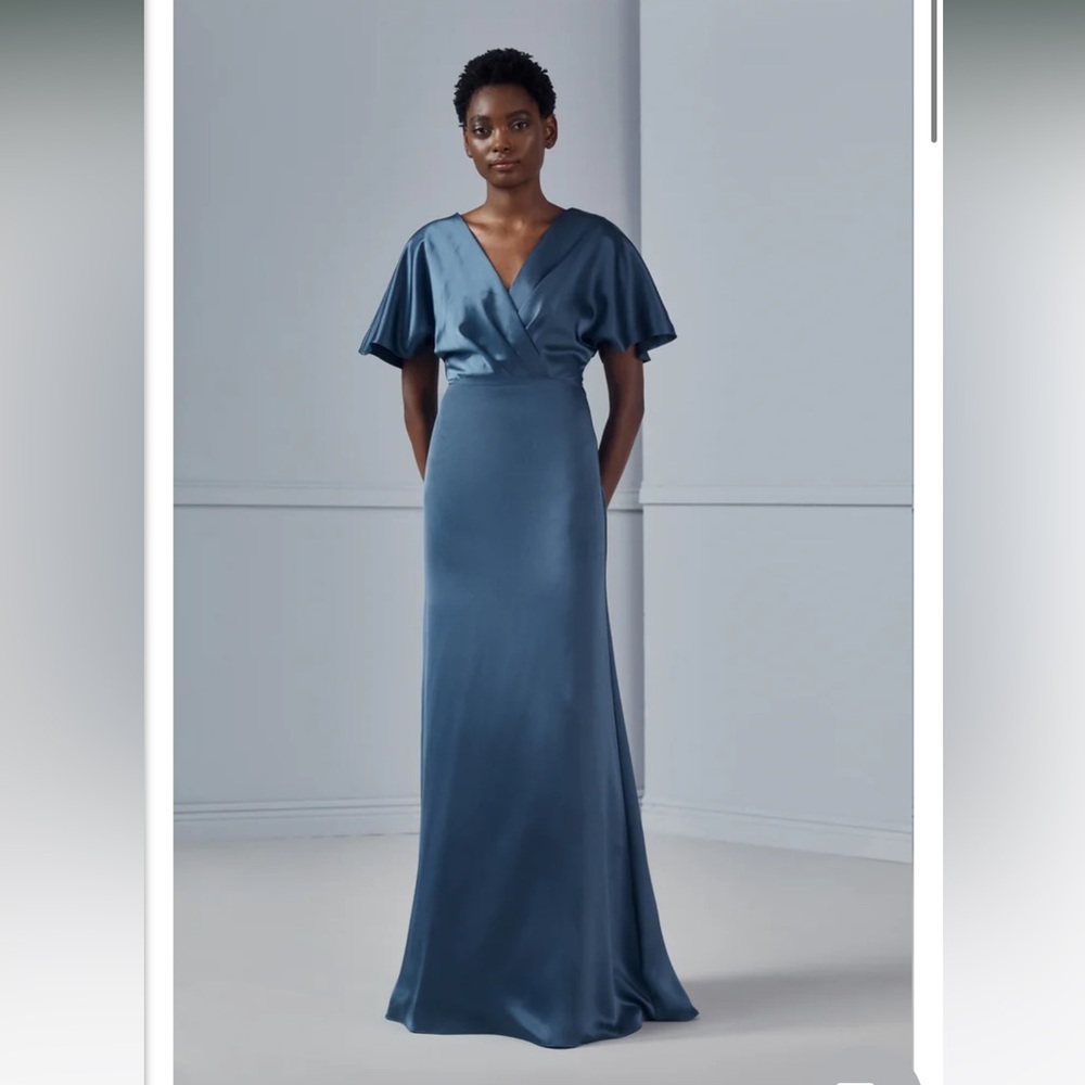 Amsale Blue Maxi Dress